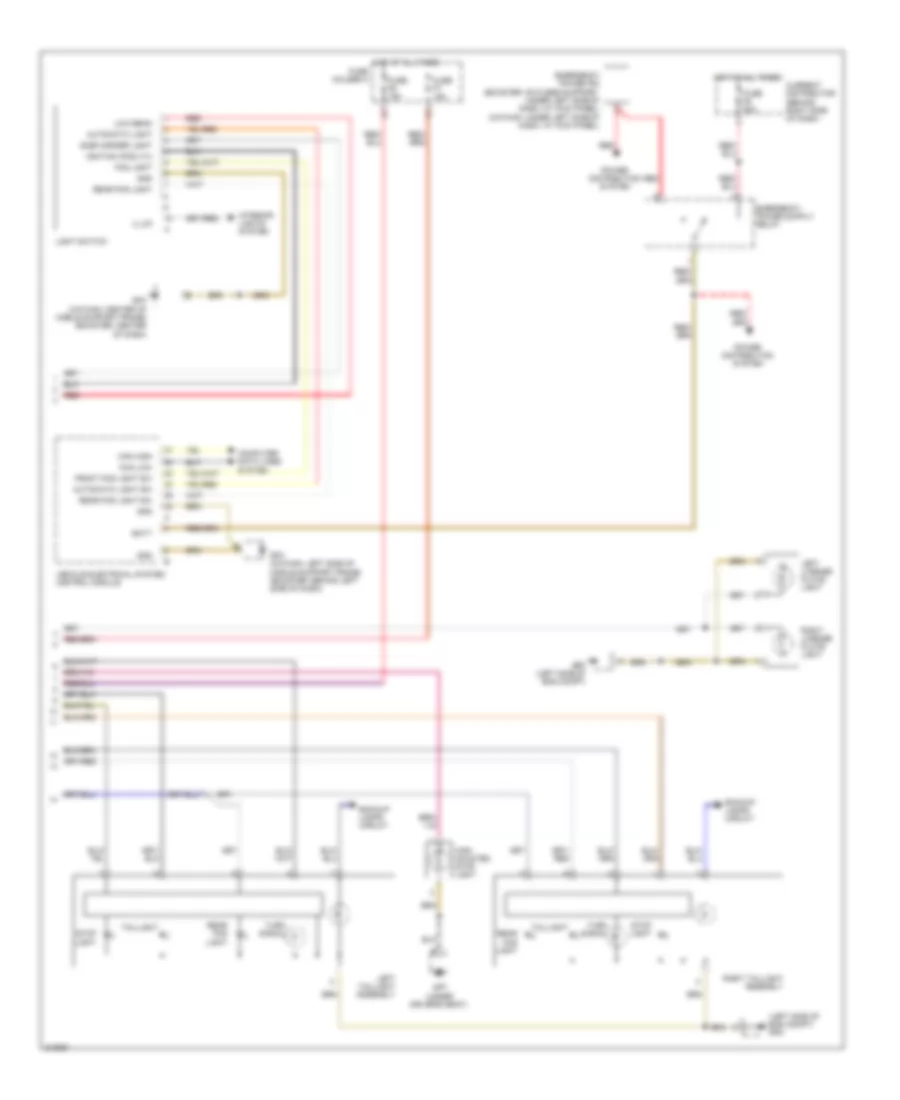 Exterior Lamps Wiring Diagram 2 of 2 for Porsche Cayman S 2009