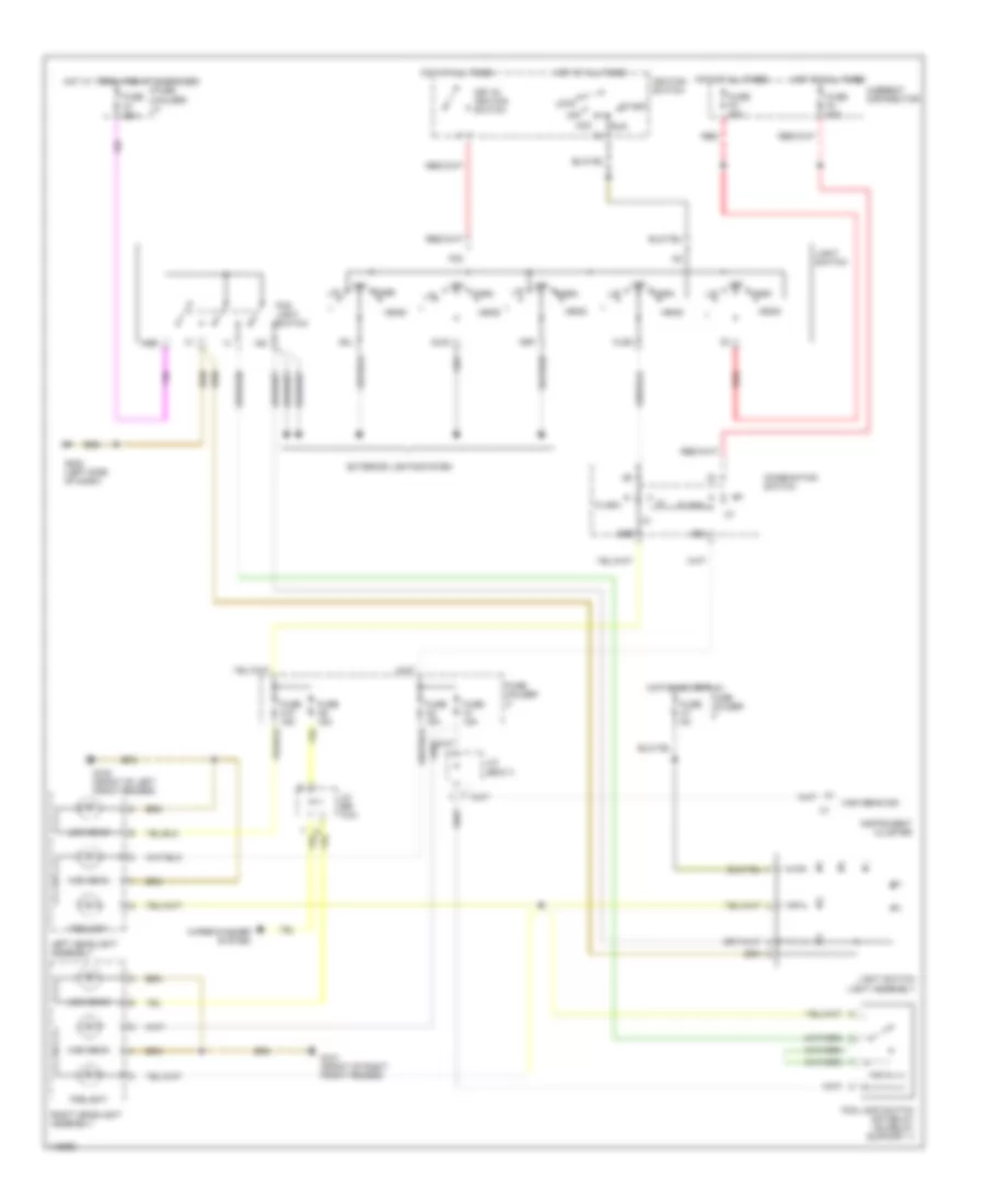 Headlight Wiring Diagram, without DRL for Porsche 911 Carrera 2001