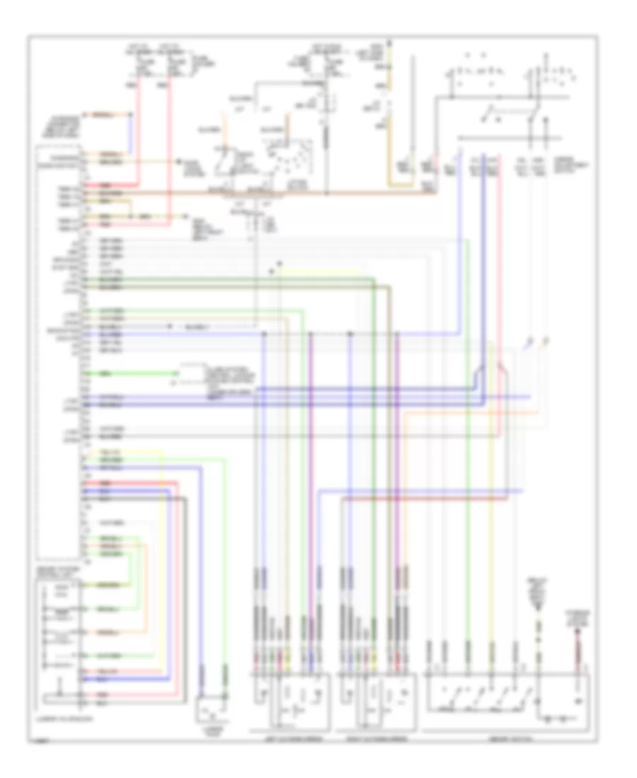 Memory System Wiring Diagrams 1 of 2 for Porsche 911 Carrera 2001