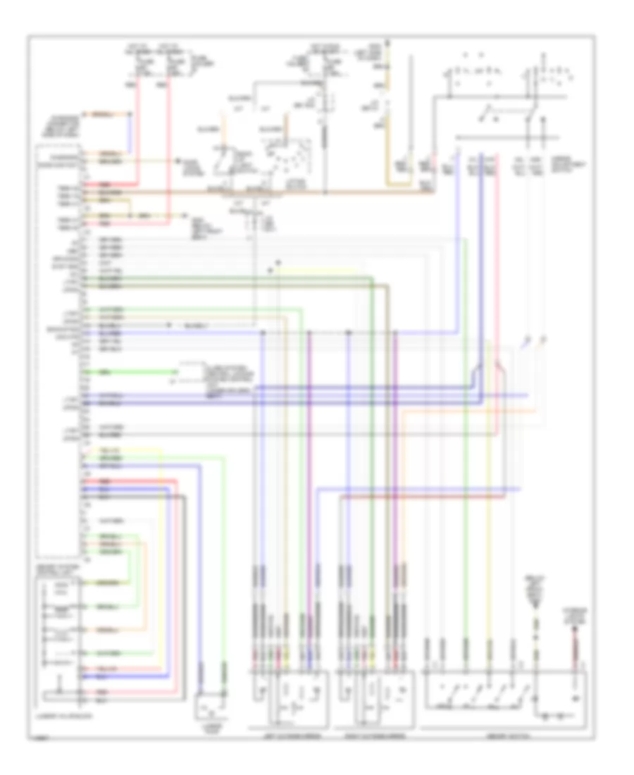 Memory System Wiring Diagrams 1 of 2 for Porsche 911 Turbo 2001