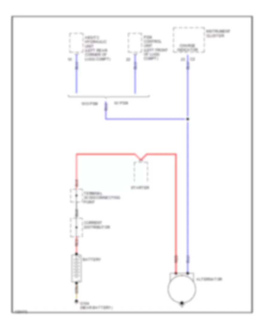 Charging Wiring Diagram for Porsche 911 Turbo 2001