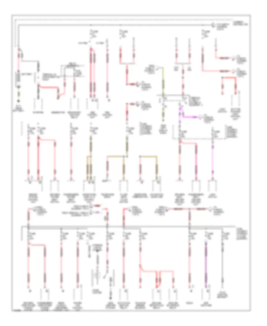 Power Distribution Wiring Diagram 1 of 4 for Porsche Boxster 2001