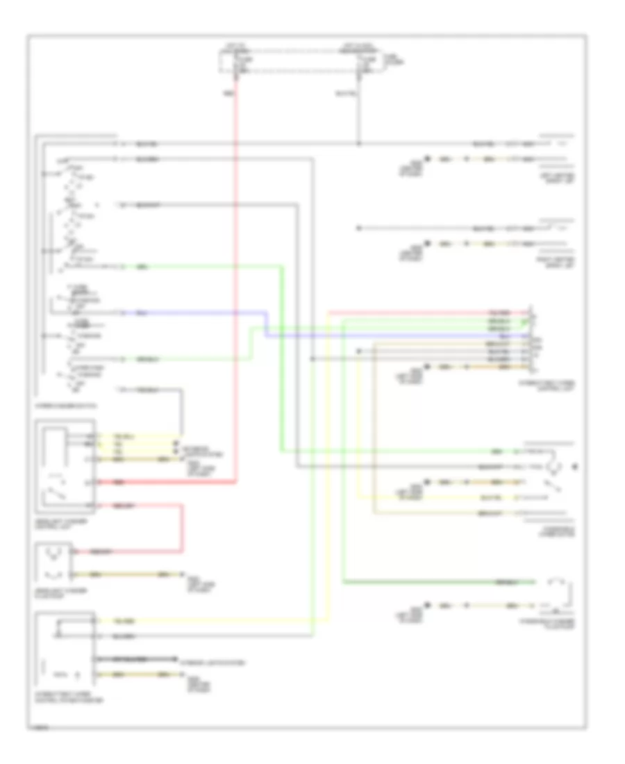 Электросхема стеклоочистителя, дворников и омывателя, без Датчик дождя для Porsche Boxster 2001