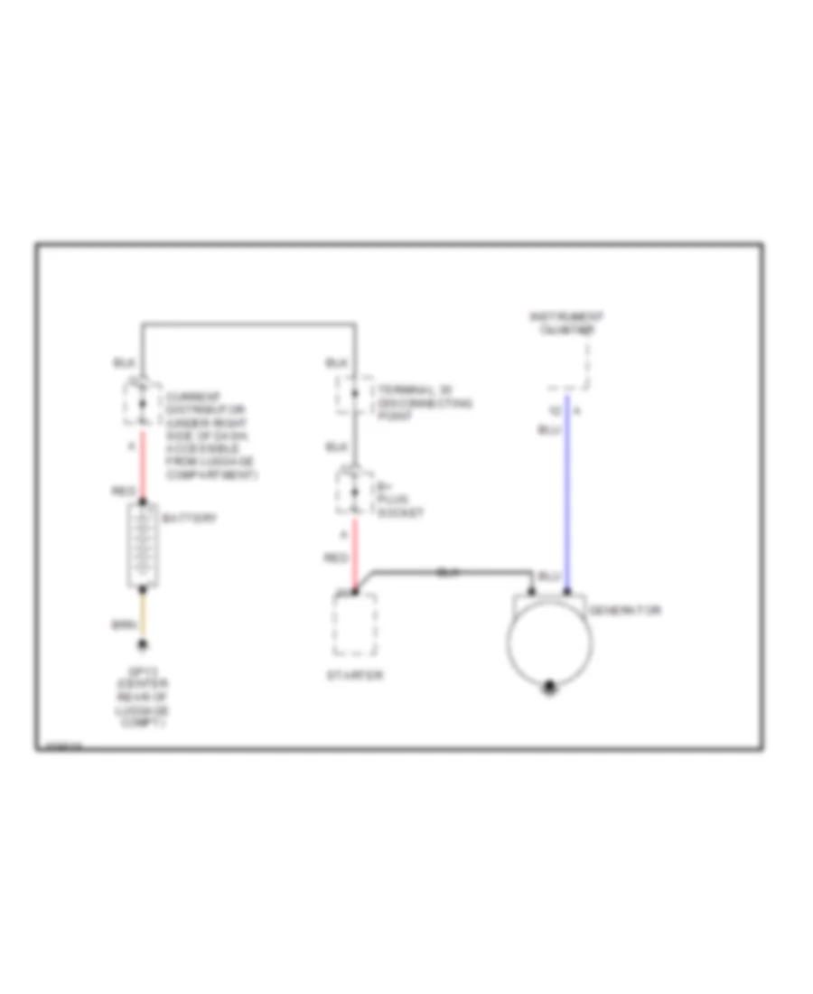 Charging Wiring Diagram for Porsche 911 Carrera 4 2002