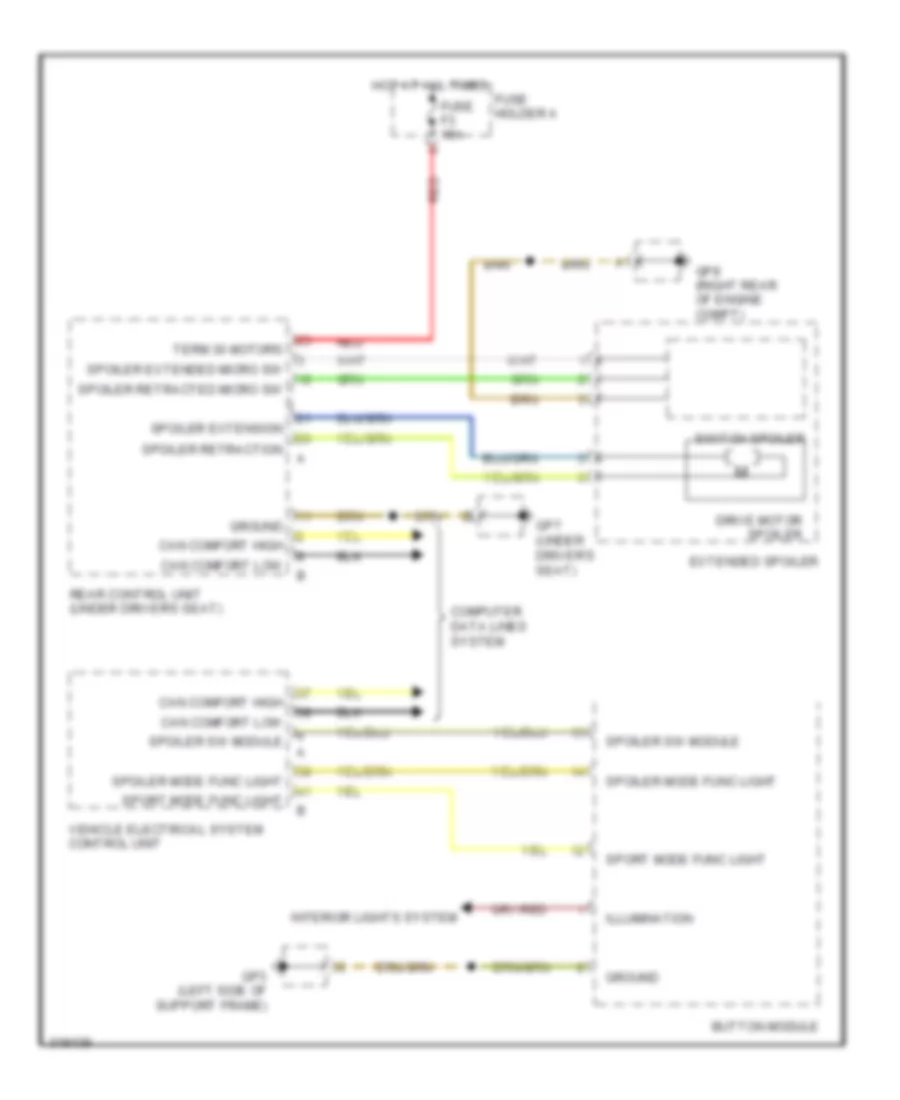 Active Bodyworks Wiring Diagram for Porsche 911 GT3 RS 2010