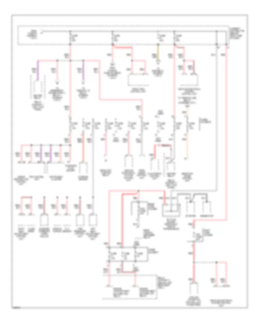 Power Distribution Wiring Diagram 2 of 4 for Porsche 911 GT3 RS 2010