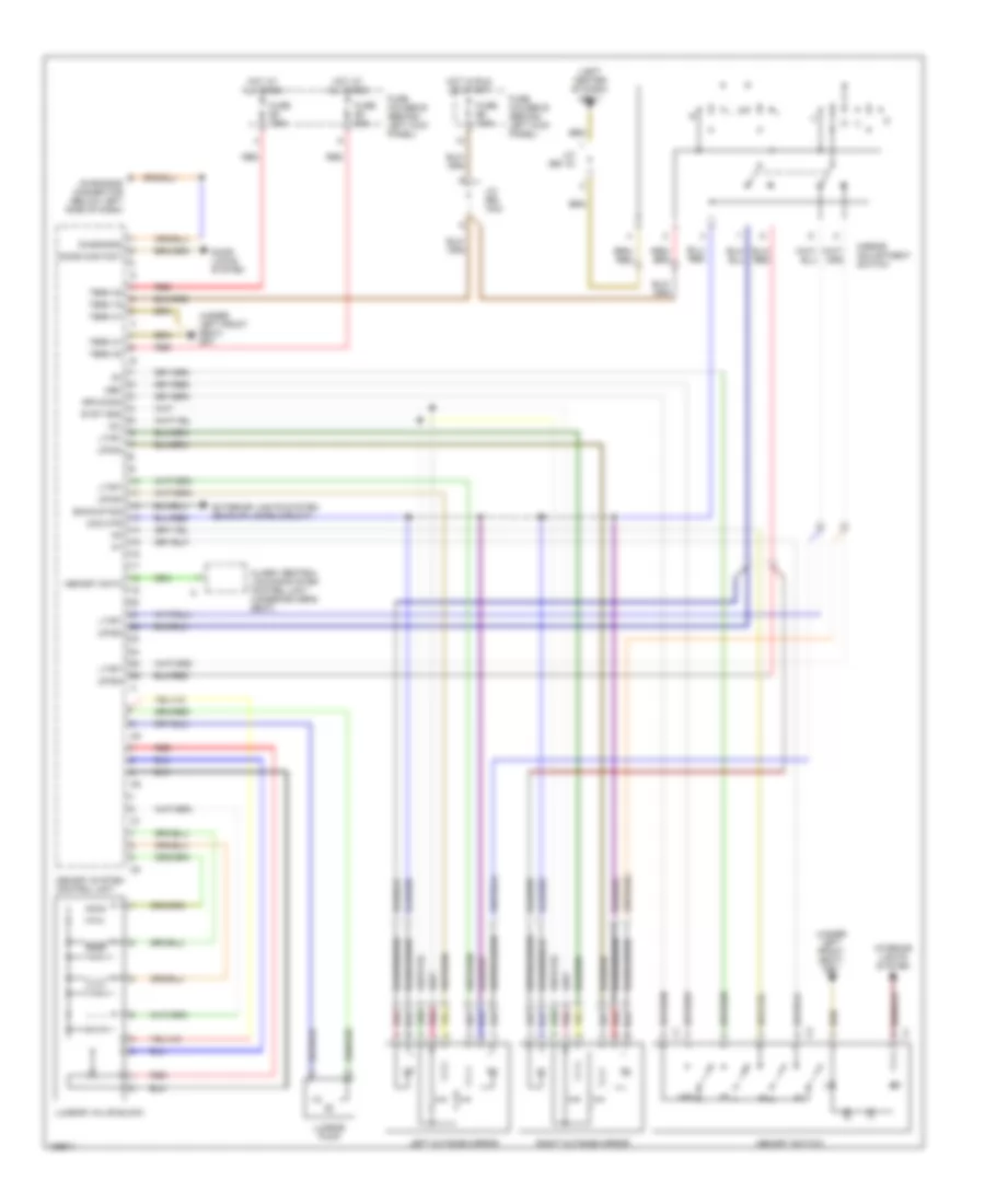 Memory System Wiring Diagrams 1 of 2 for Porsche 911 Turbo 2002