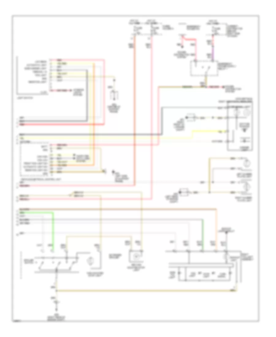 Exterior Lamps Wiring Diagram 2 of 2 for Porsche 911 Turbo 2010