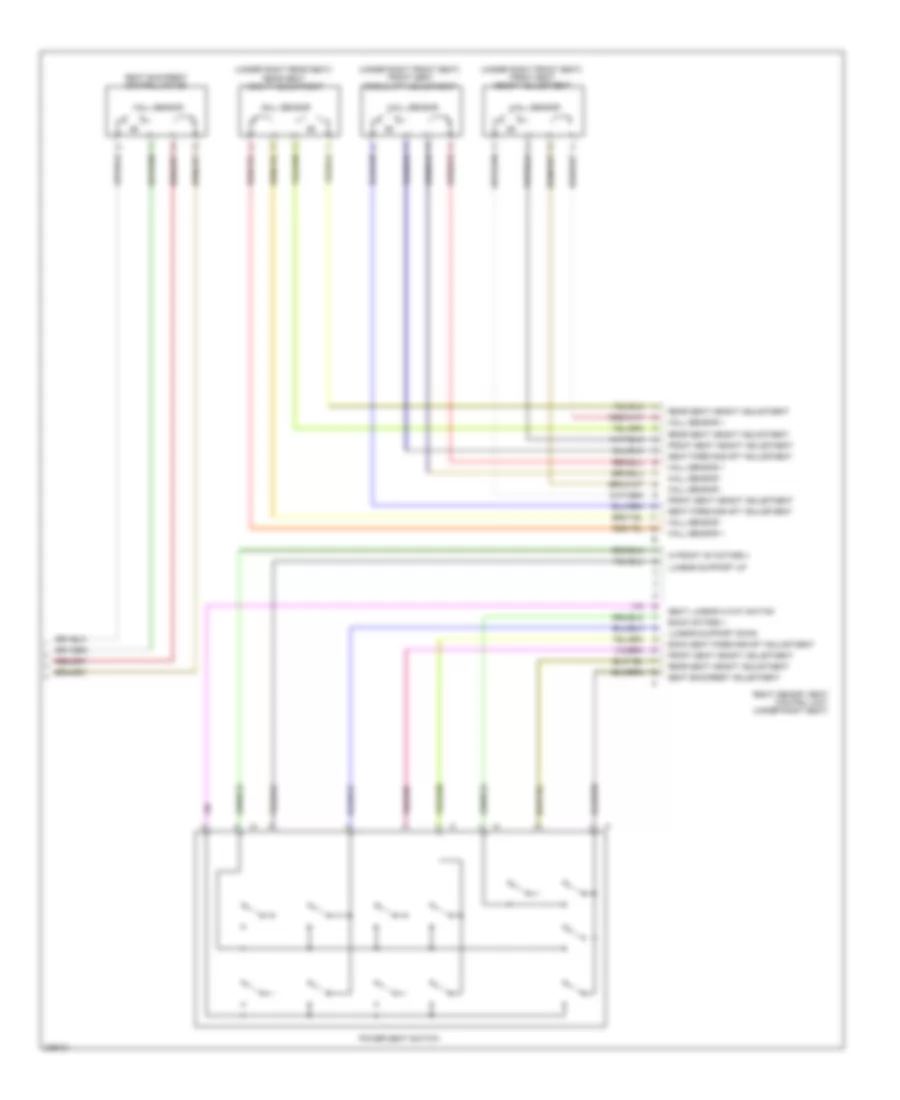Passengers Memory Seat Wiring Diagram (2 of 2) for Porsche Boxster 2010