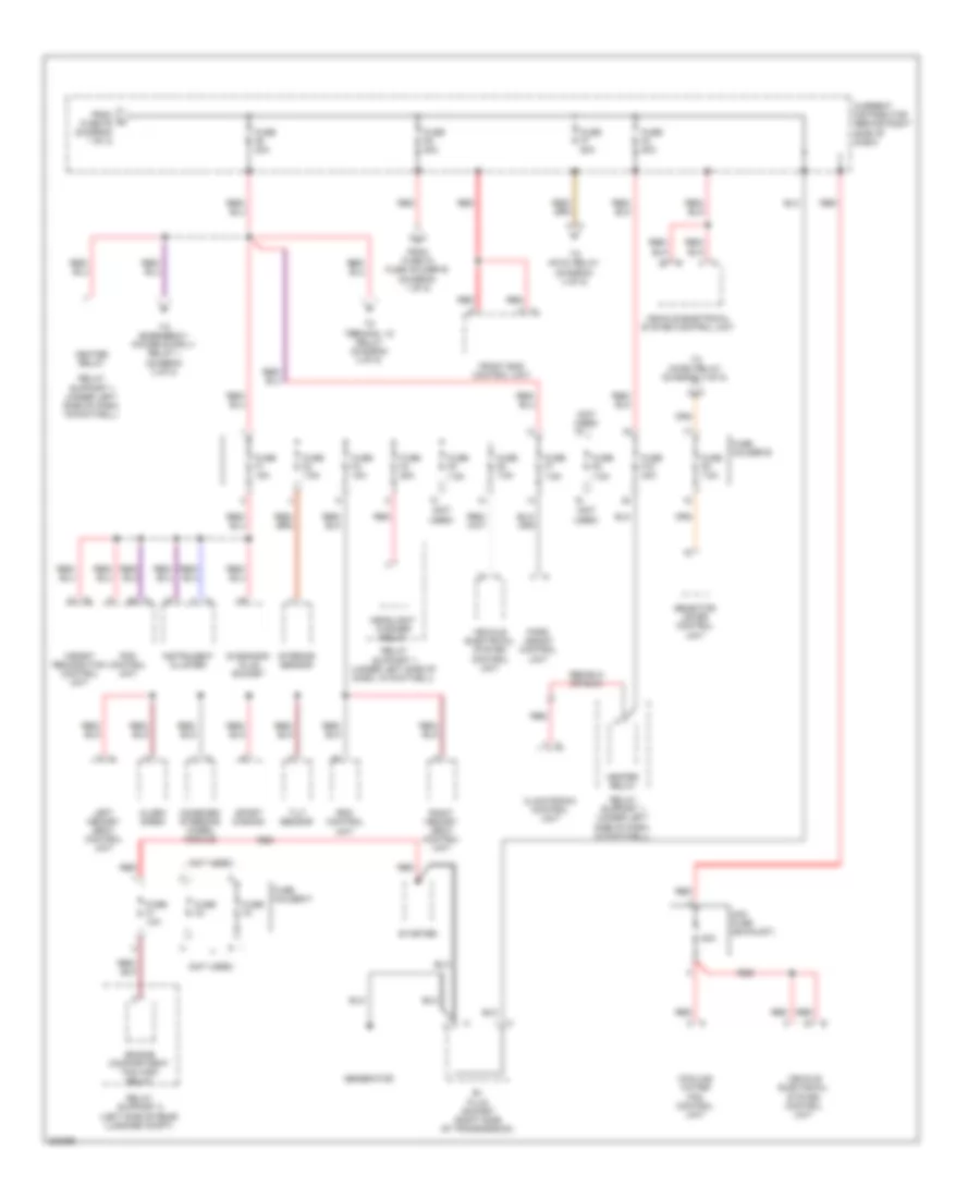 Power Distribution Wiring Diagram 2 of 5 for Porsche Boxster 2010