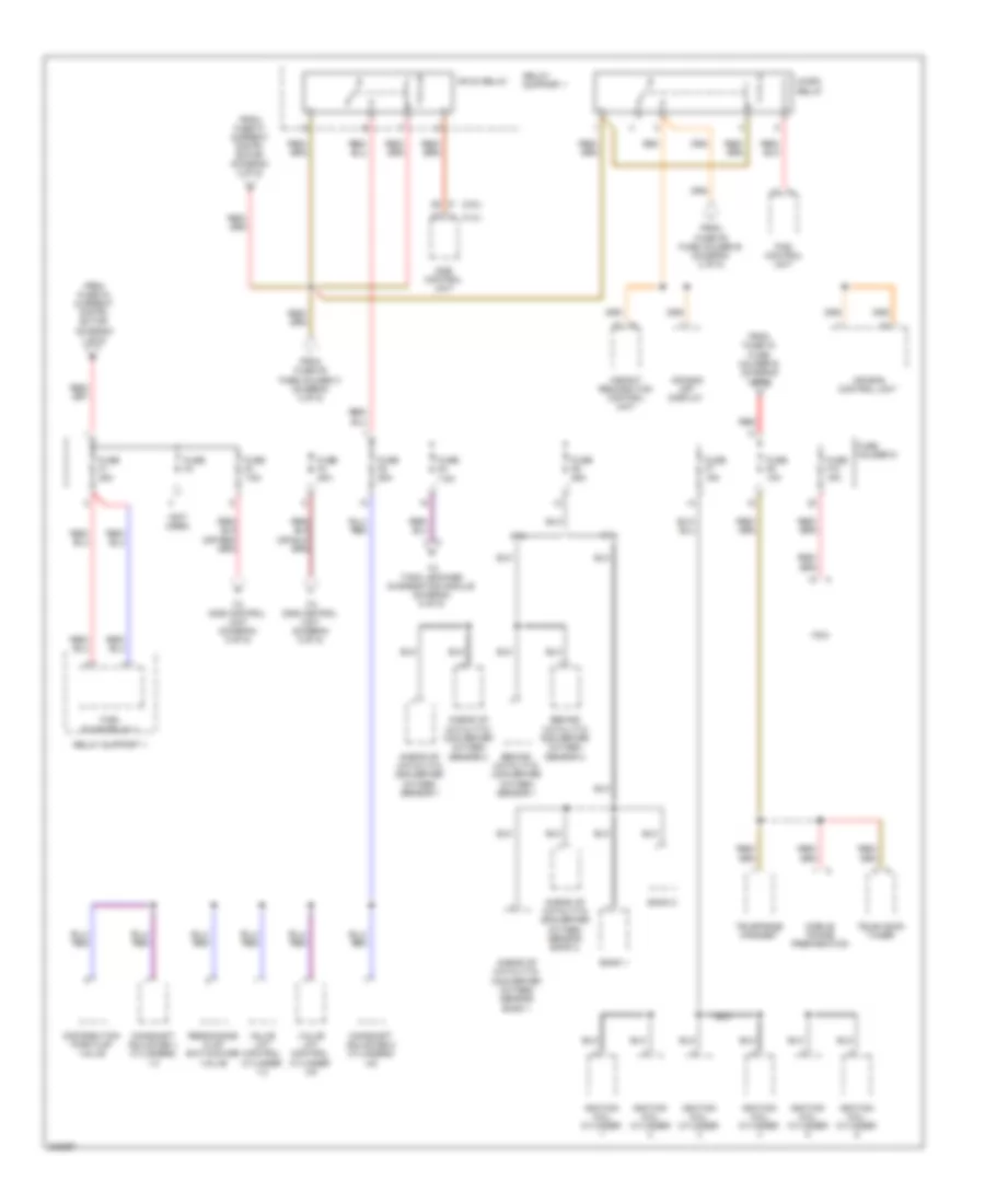 Power Distribution Wiring Diagram (4 of 5) for Porsche Boxster 2010