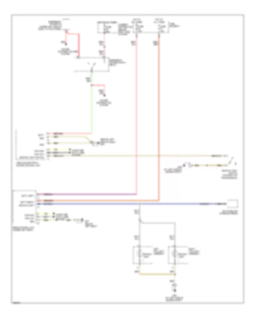 Backup Lamps Wiring Diagram for Porsche Boxster S 2010