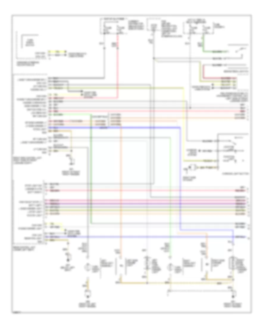 Exterior Lamps Wiring Diagram 1 of 2 for Porsche Boxster S 2010