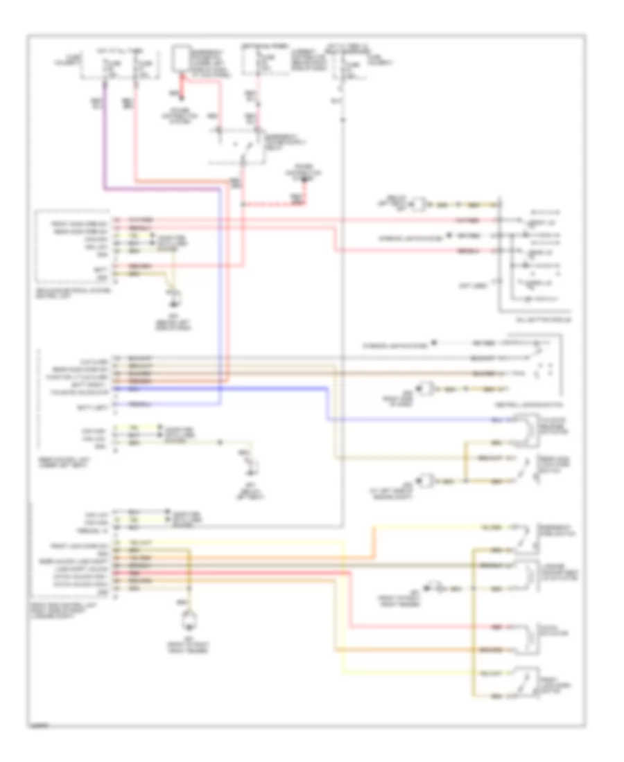 Power Door Locks Wiring Diagram (2 of 2) for Porsche Boxster S 2010