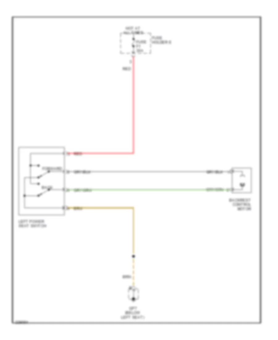 Driver Power Seat Wiring Diagram Base for Porsche Boxster S 2010