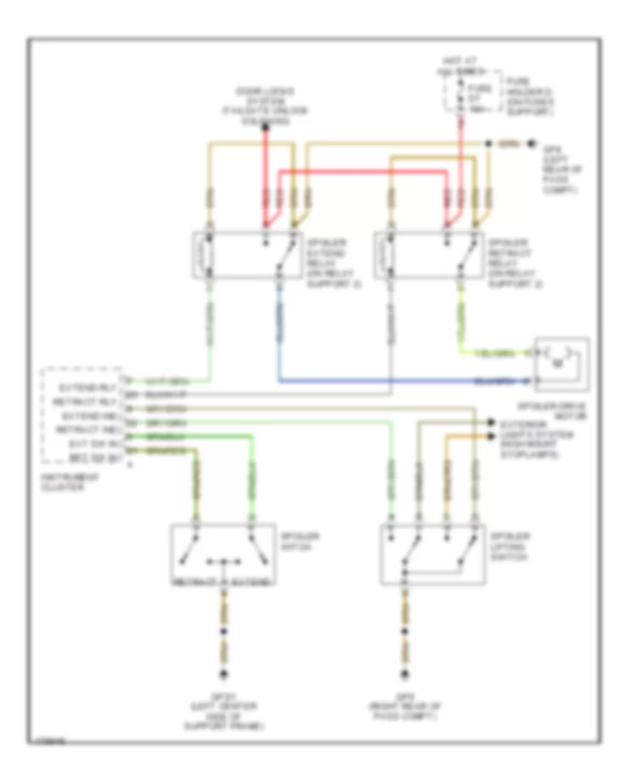 Active Bodyworks Wiring Diagram, Early Production for Porsche 911 Carrera 2003