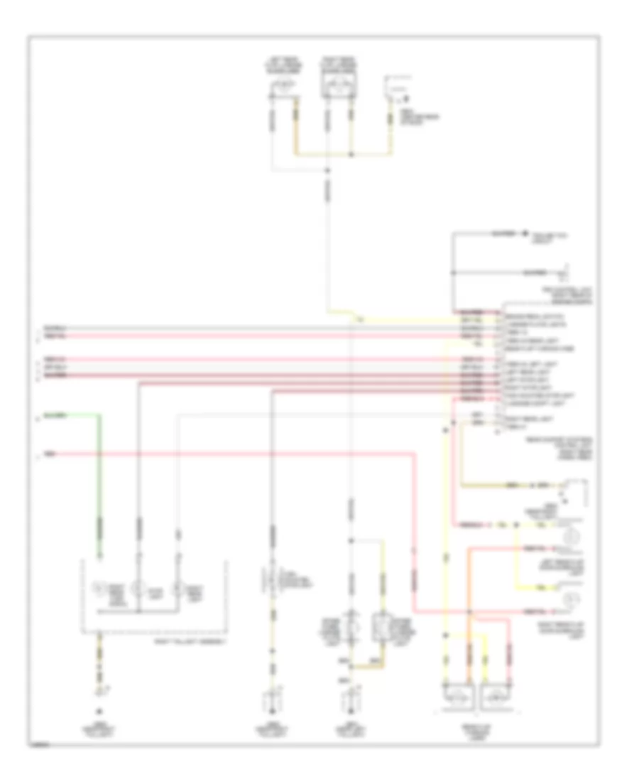 Exterior Lamps Wiring Diagram (2 of 2) for Porsche Cayenne 2010