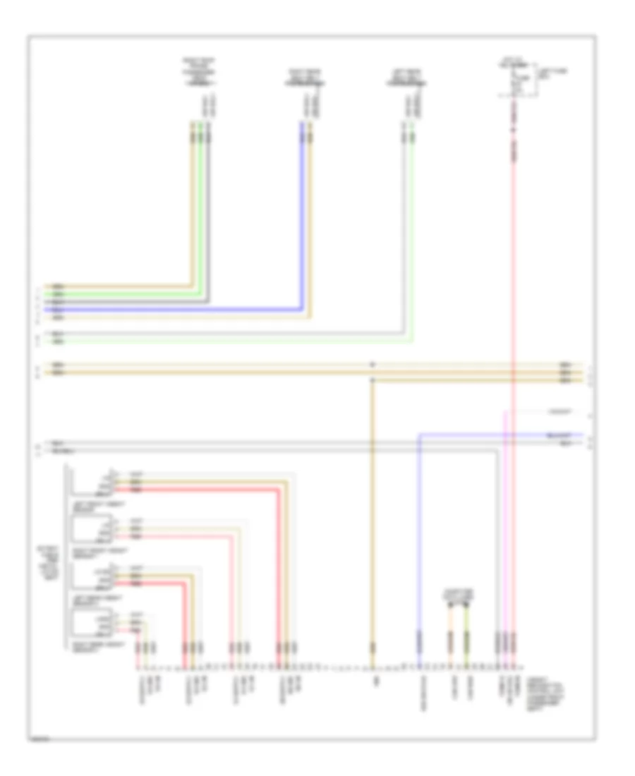 Supplemental Restraints Wiring Diagram (2 of 3) for Porsche Cayenne 2010