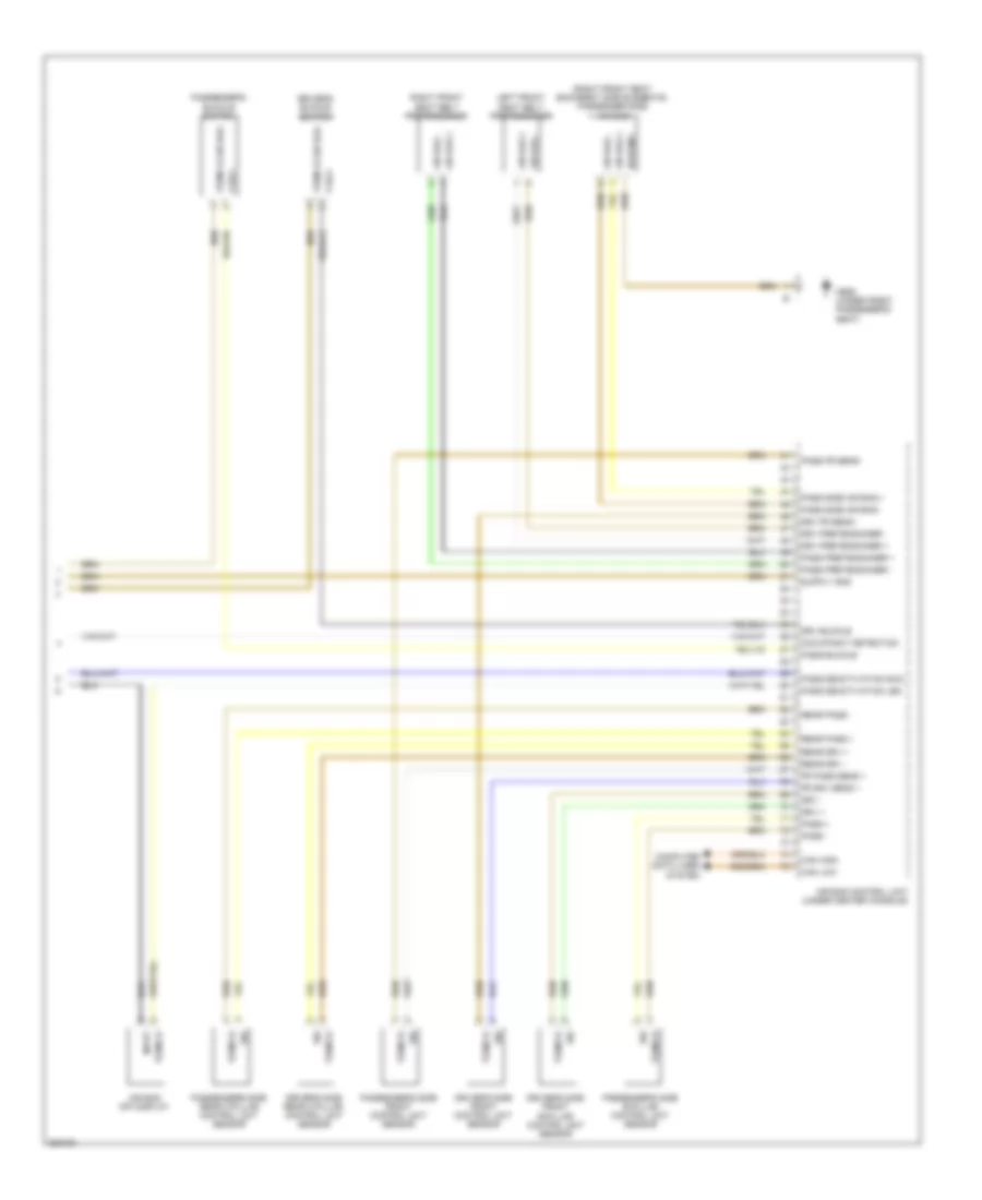 Supplemental Restraints Wiring Diagram (3 of 3) for Porsche Cayenne 2010