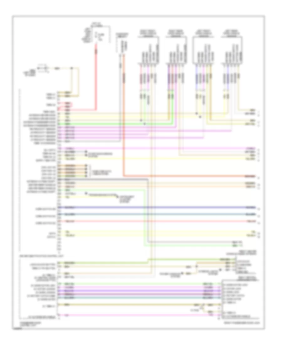 Anti theft Wiring Diagram 1 of 3 for Porsche Cayenne S 2010