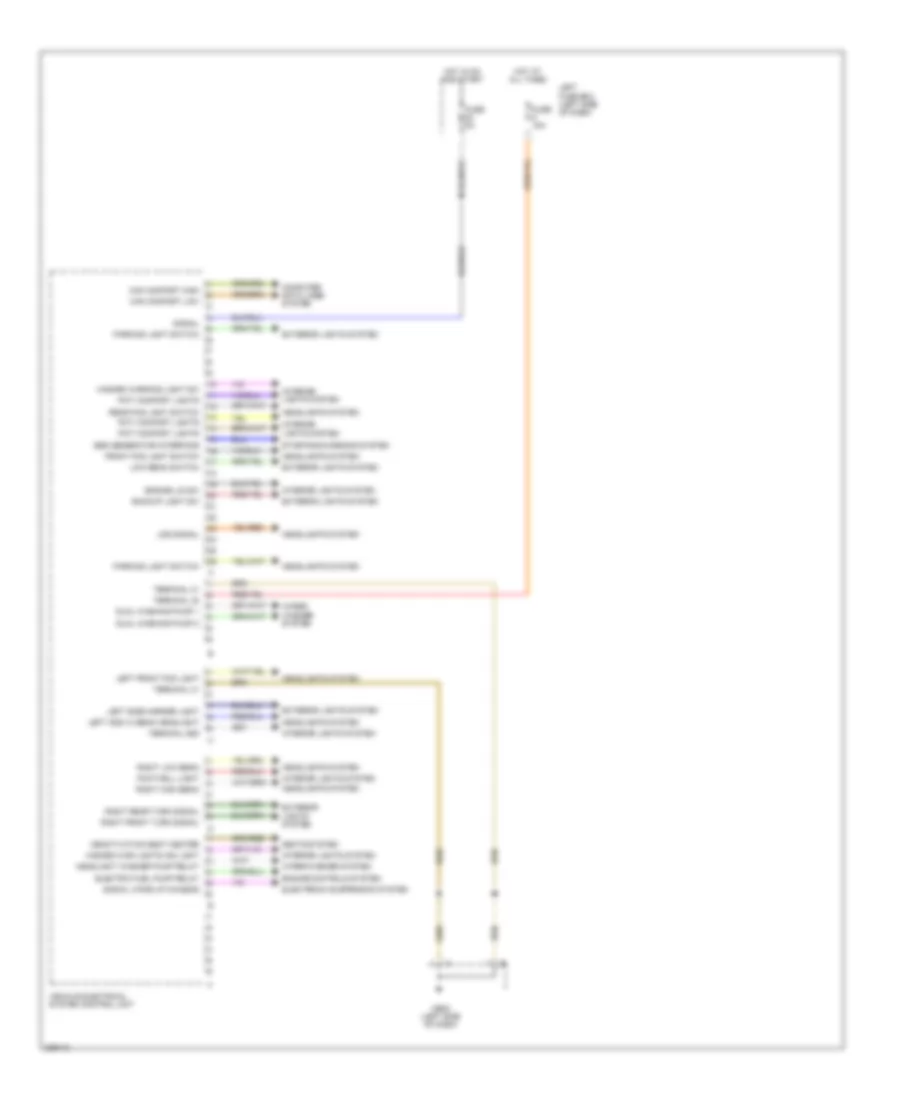 Vehicle Electrical System Control Module Wiring Diagram (1 of 2) for Porsche Cayenne S 2010