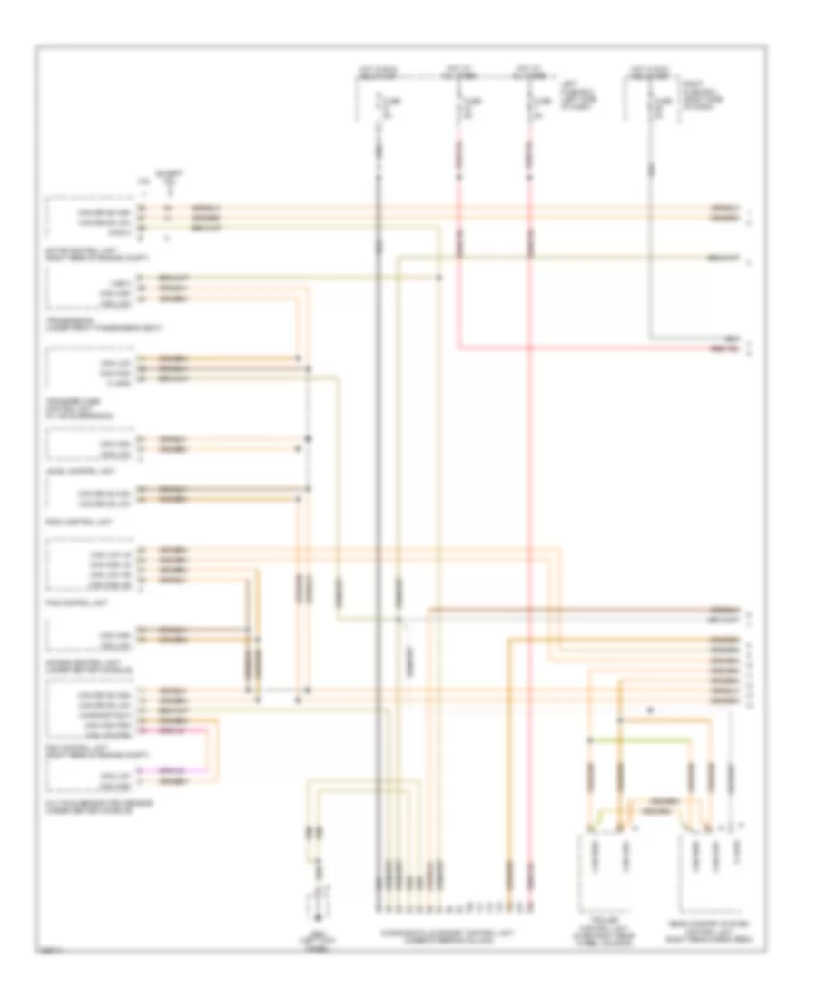 Computer Data Lines Wiring Diagram 1 of 2 for Porsche Cayenne S 2010