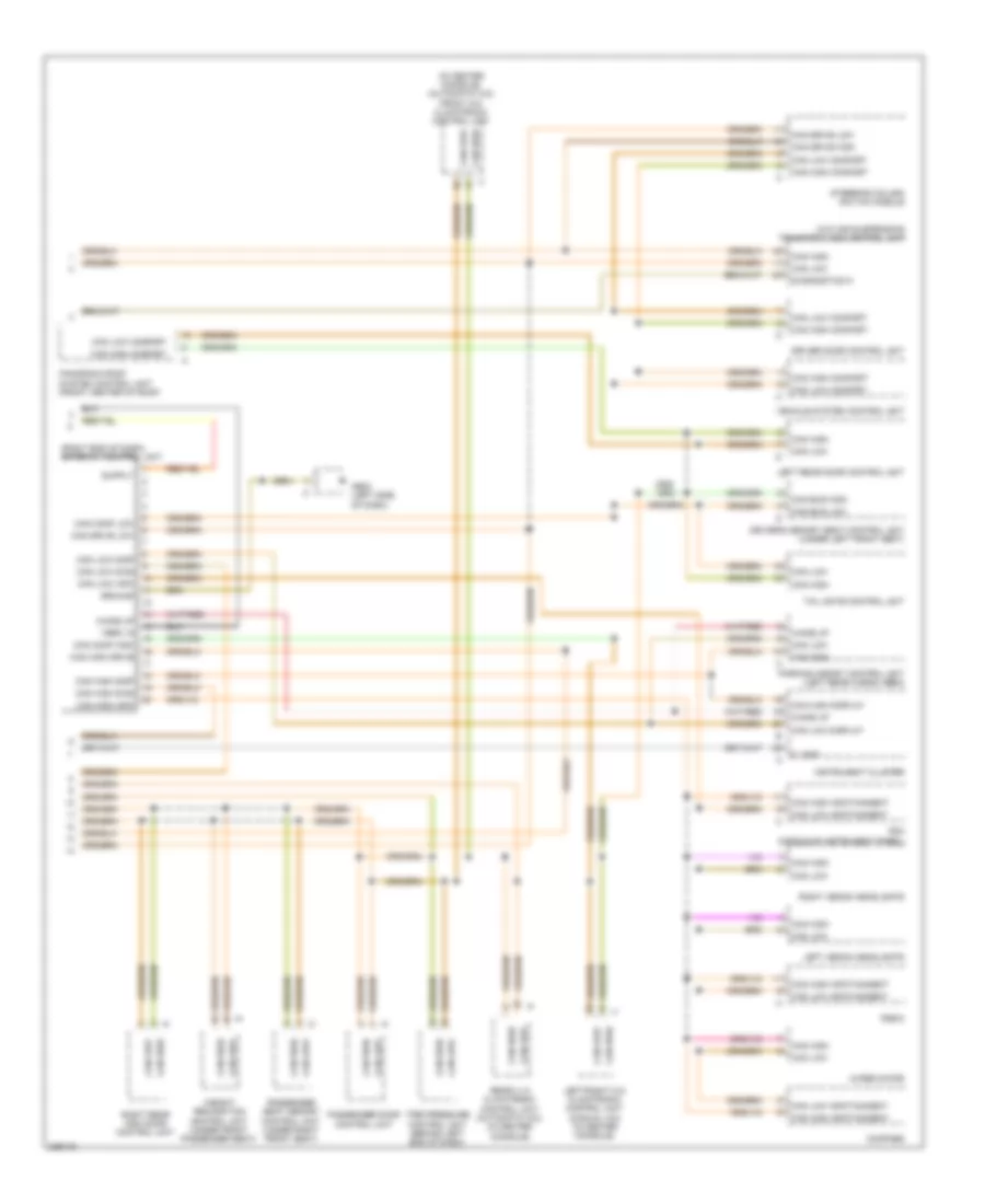 Computer Data Lines Wiring Diagram 2 of 2 for Porsche Cayenne S 2010