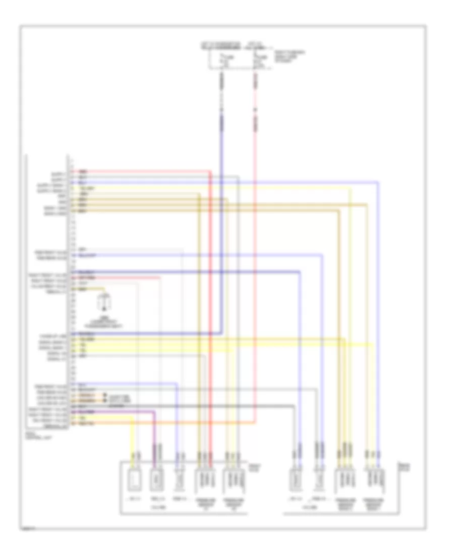 Dynamic Chassis Control Wiring Diagram for Porsche Cayenne S 2010