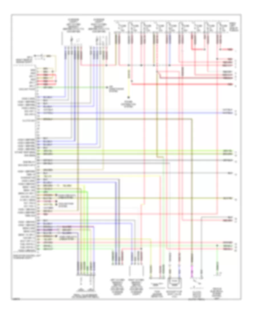 4.8L, Engine Performance Wiring Diagram (1 of 4) for Porsche Cayenne S 2010