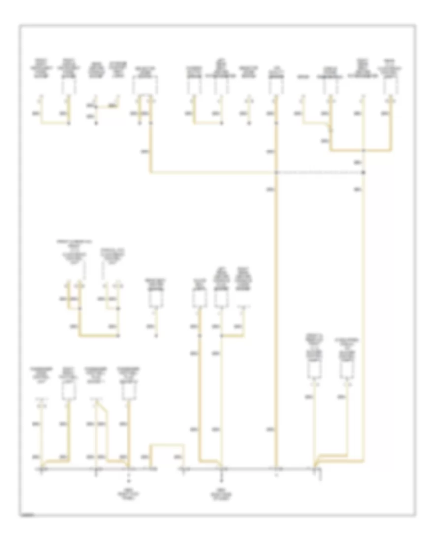 Ground Distribution Wiring Diagram (2 of 7) for Porsche Cayenne S 2010