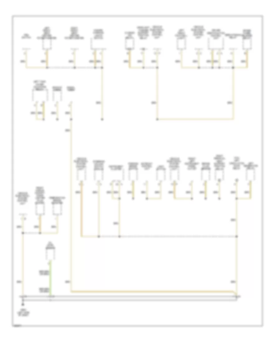 Ground Distribution Wiring Diagram (3 of 7) for Porsche Cayenne S 2010