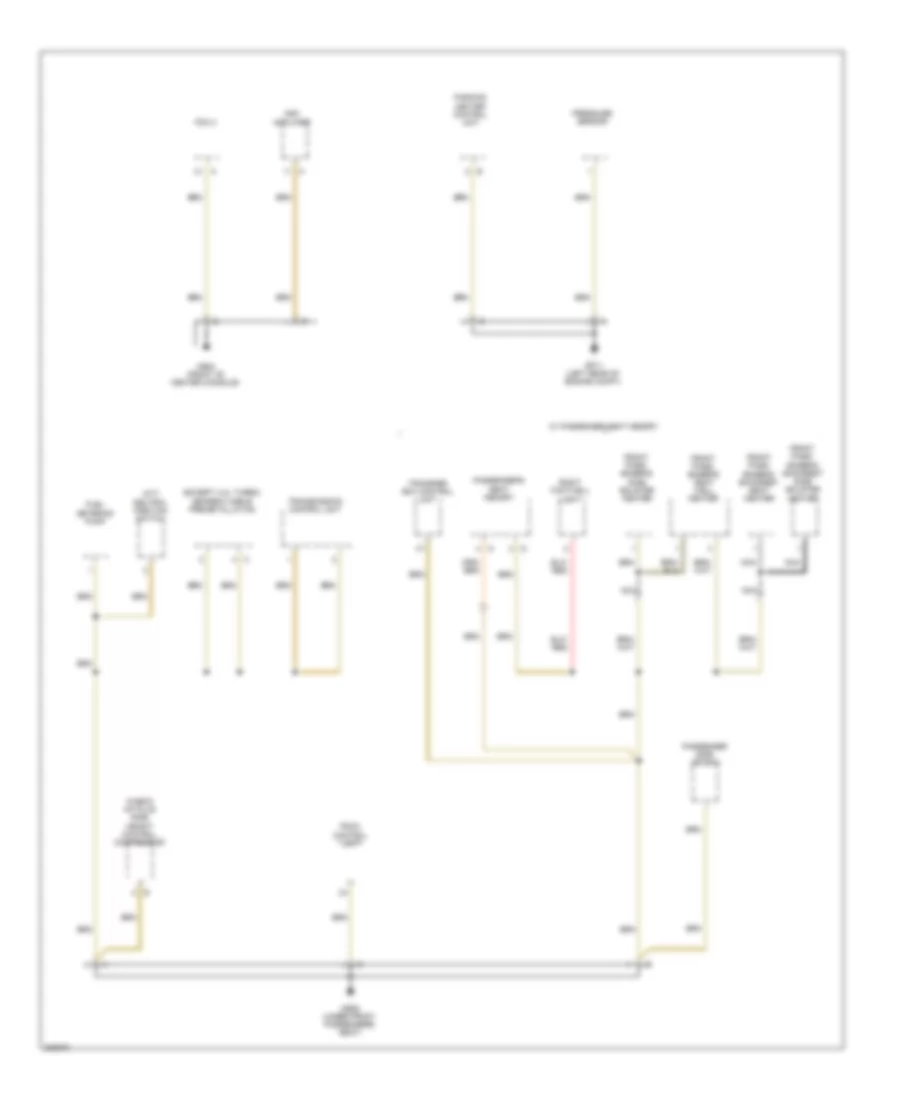 Ground Distribution Wiring Diagram 4 of 7 for Porsche Cayenne S 2010