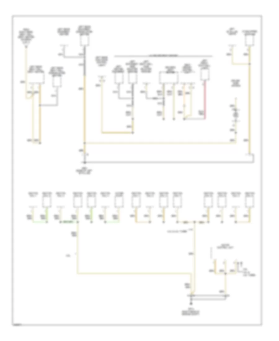 Ground Distribution Wiring Diagram 6 of 7 for Porsche Cayenne S 2010