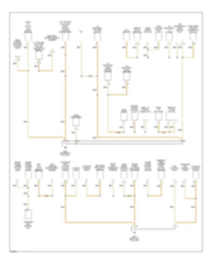 Ground Distribution Wiring Diagram 7 of 7 for Porsche Cayenne S 2010