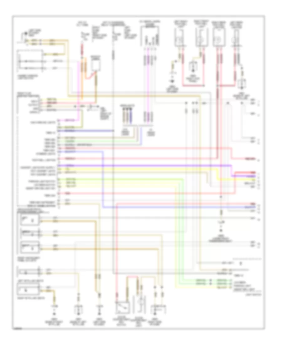 Interior Lights Wiring Diagram 1 of 5 for Porsche Cayenne S 2010