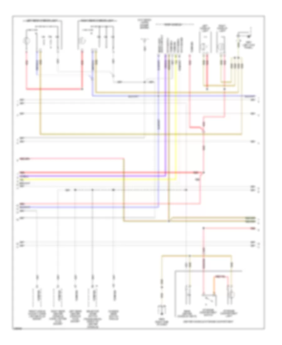 Interior Lights Wiring Diagram (2 of 5) for Porsche Cayenne S 2010