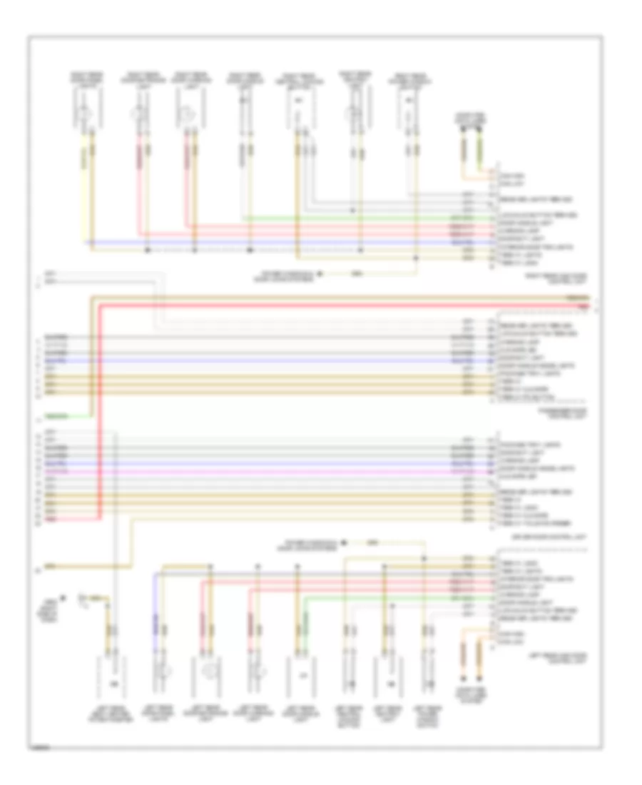 Interior Lights Wiring Diagram (4 of 5) for Porsche Cayenne S 2010