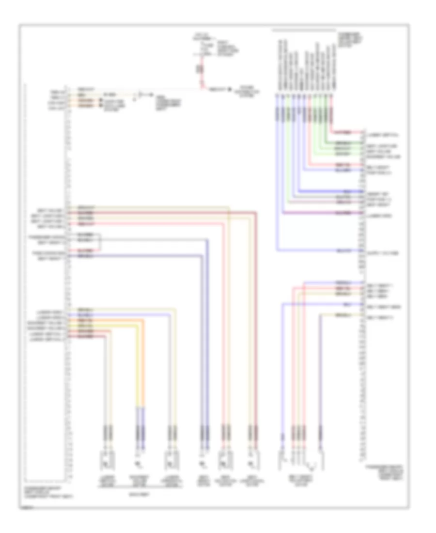 Passenger s Memory Seat Wiring Diagram for Porsche Cayenne S 2010