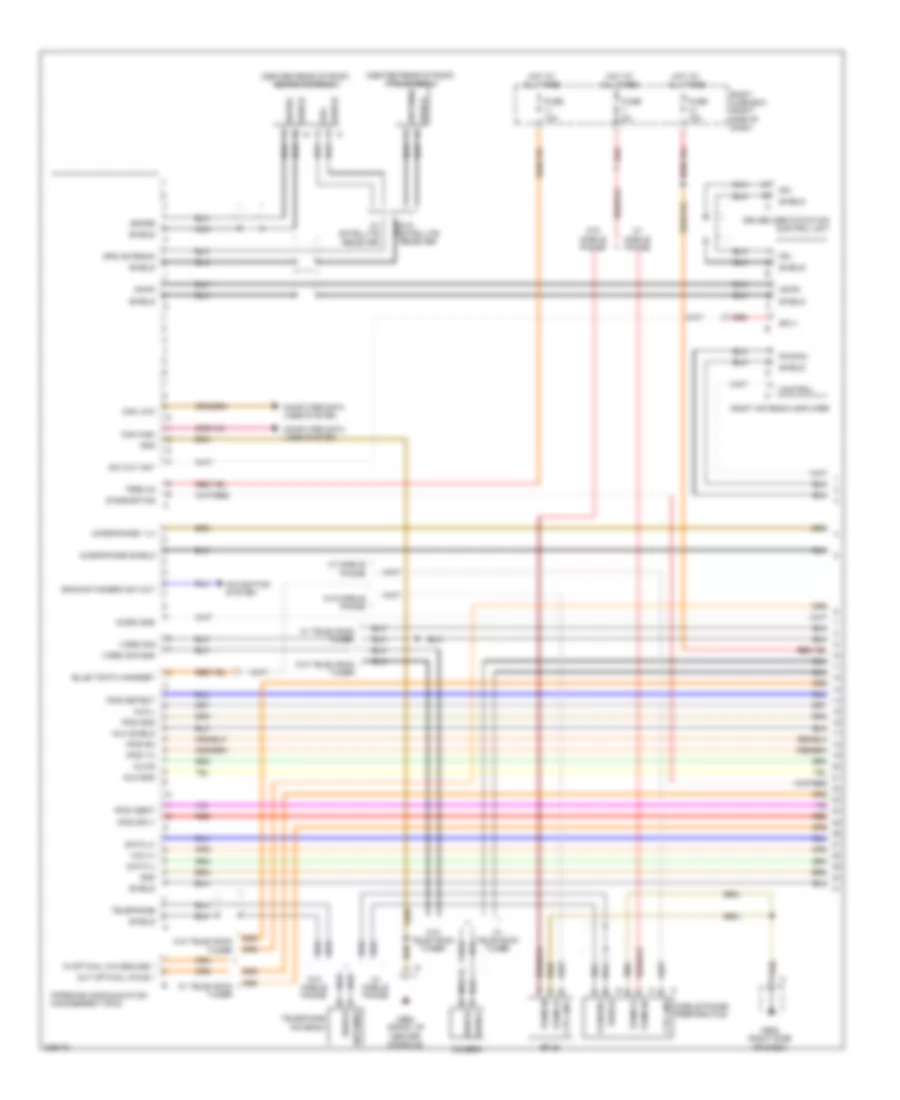 Navigation Wiring Diagram with Bose 1 of 3 for Porsche Cayenne S 2010