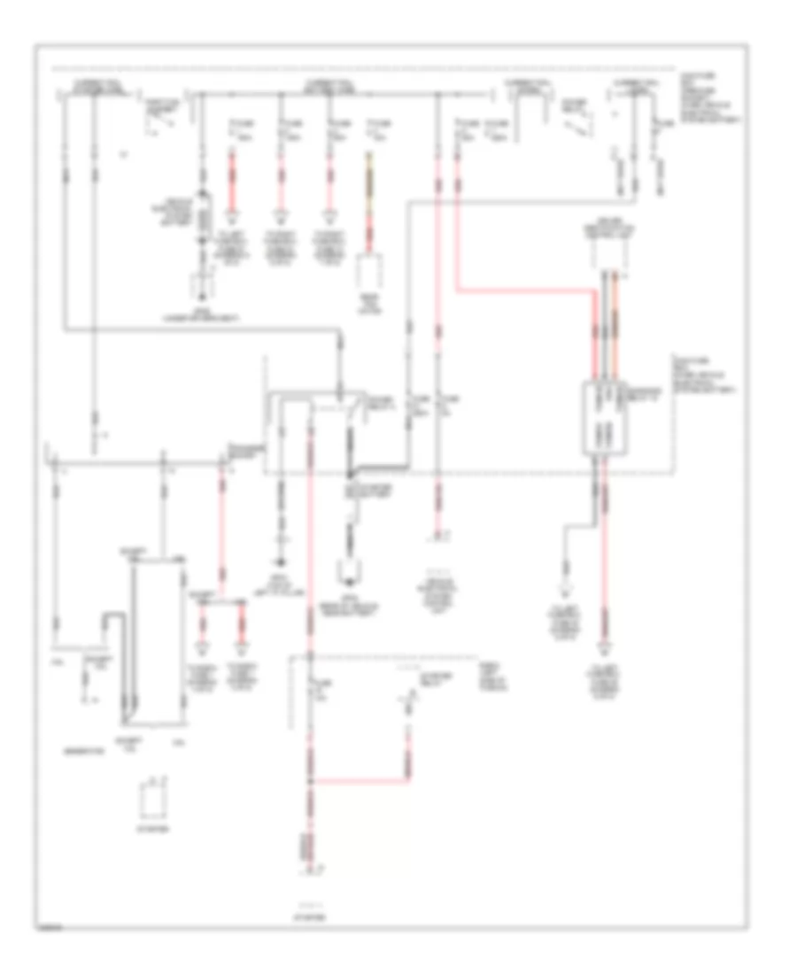 Power Distribution Wiring Diagram 1 of 8 for Porsche Cayenne S 2010