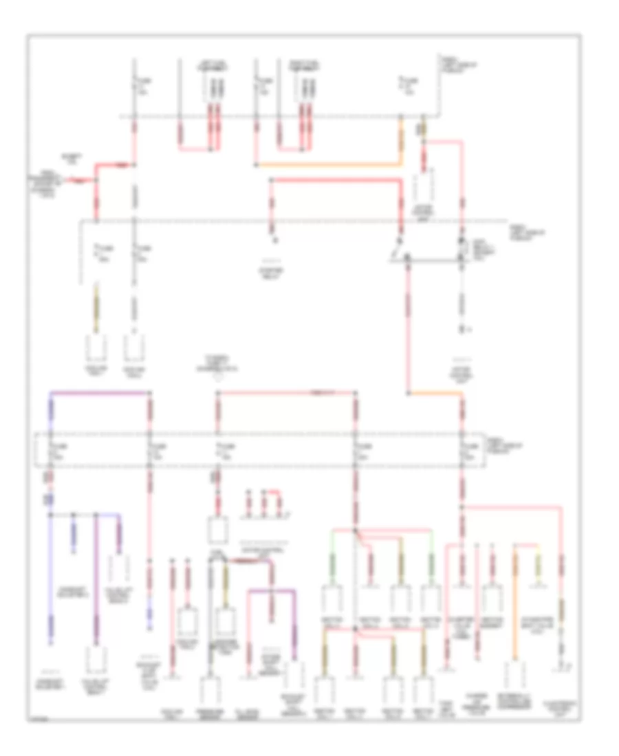 Power Distribution Wiring Diagram 4 of 8 for Porsche Cayenne S 2010