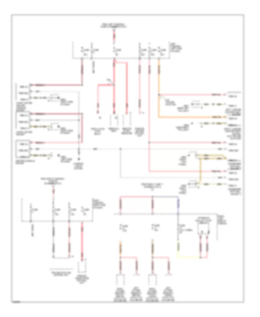 Power Distribution Wiring Diagram (8 of 8) for Porsche Cayenne S 2010