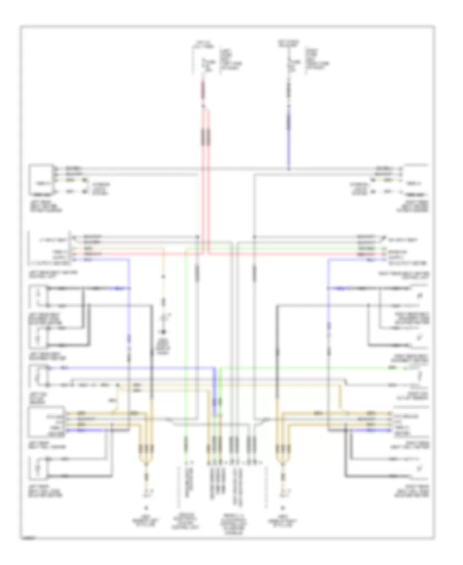 Rear Seat Heater Wiring Diagram for Porsche Cayenne S 2010