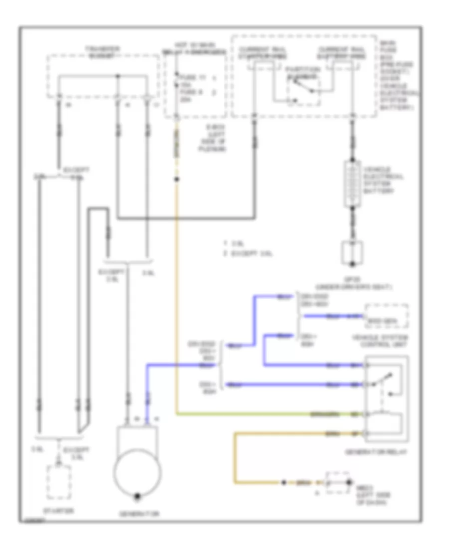 Charging Wiring Diagram for Porsche Cayenne S 2010