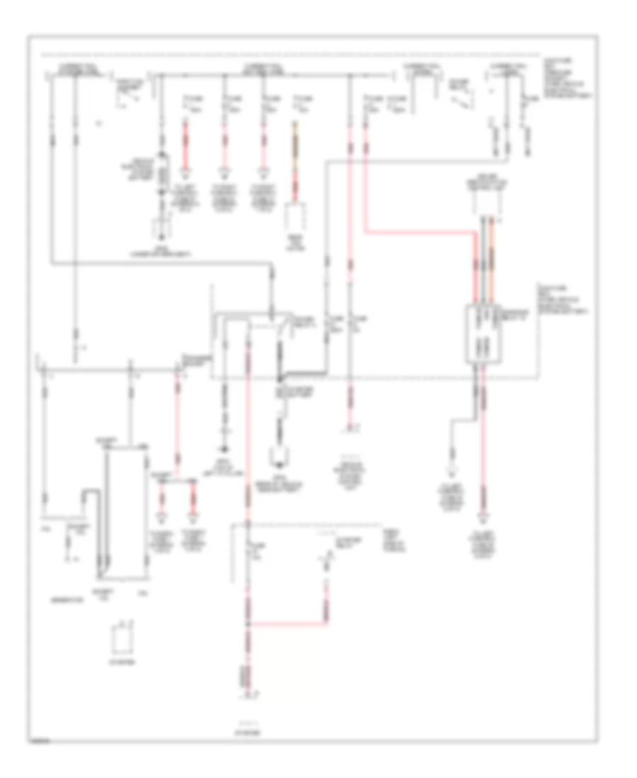 Power Distribution Wiring Diagram 1 of 8 for Porsche Cayenne Turbo 2010