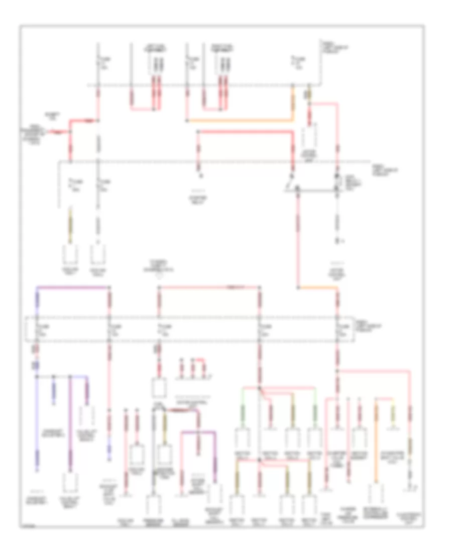 Power Distribution Wiring Diagram (4 of 8) for Porsche Cayenne Turbo 2010