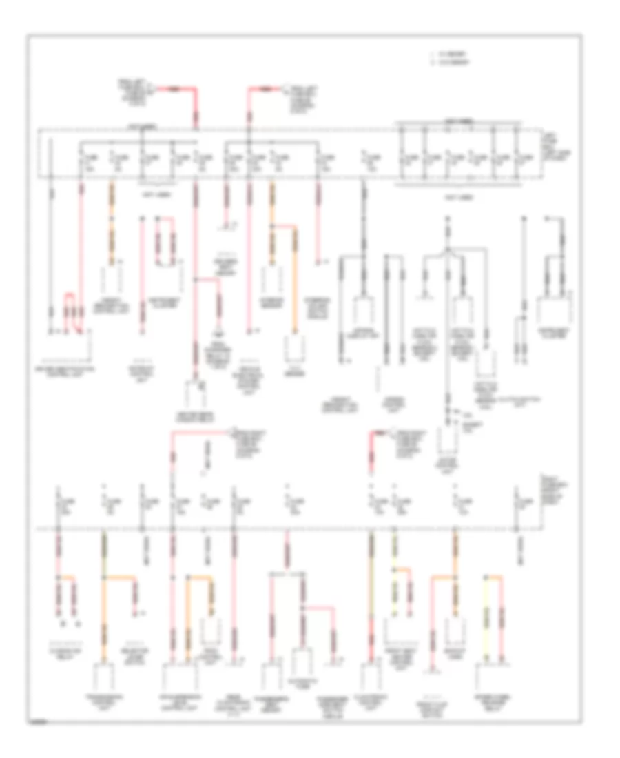 Power Distribution Wiring Diagram (6 of 8) for Porsche Cayenne Turbo 2010