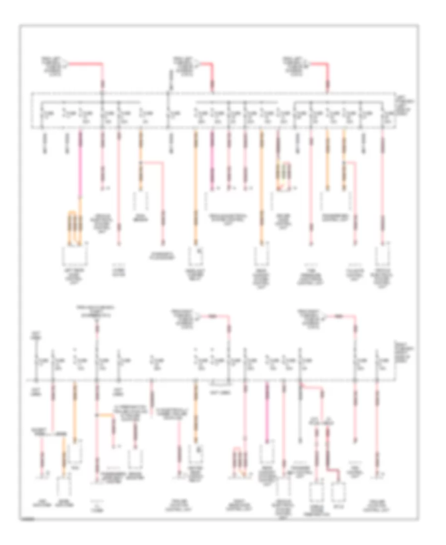 Power Distribution Wiring Diagram 7 of 8 for Porsche Cayenne Turbo 2010