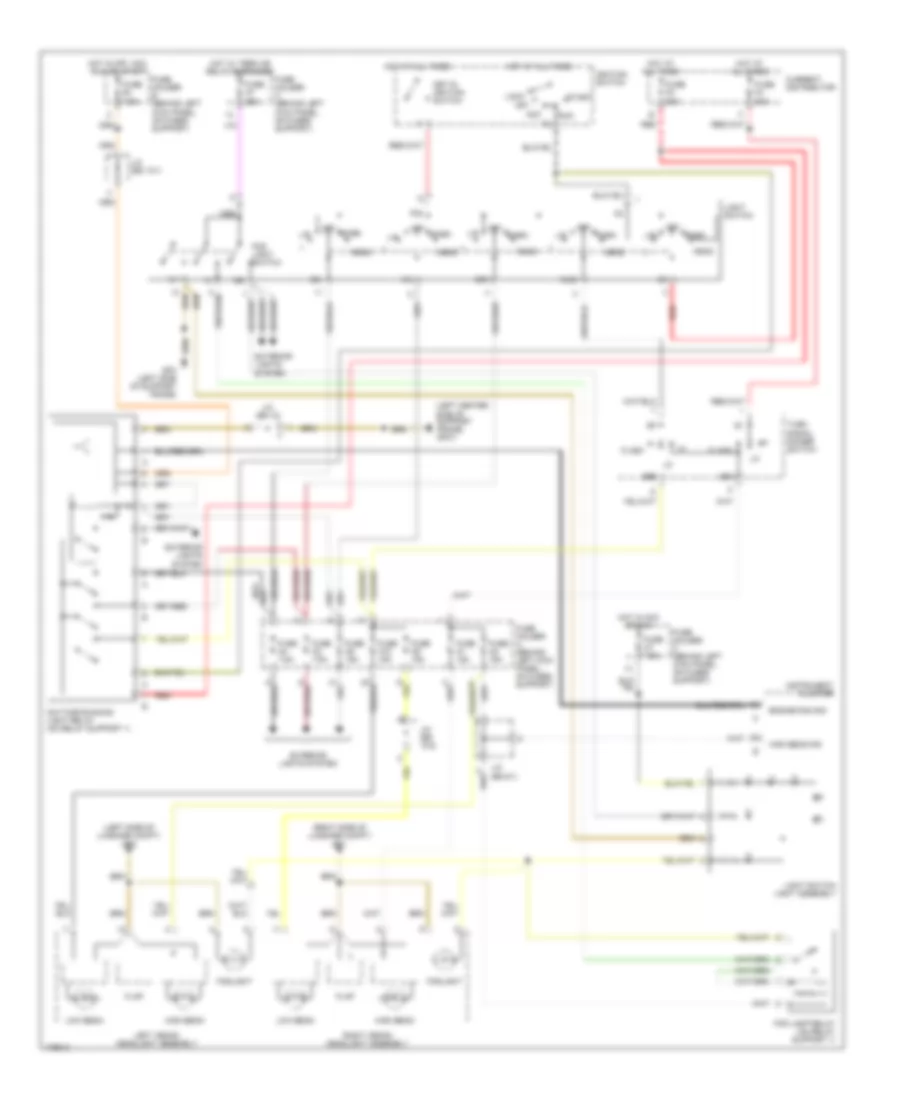 Headlamps  Fog Lamps Wiring Diagram, with Xenon Lamps, with DRL, Early Production for Porsche 911 Turbo 2003