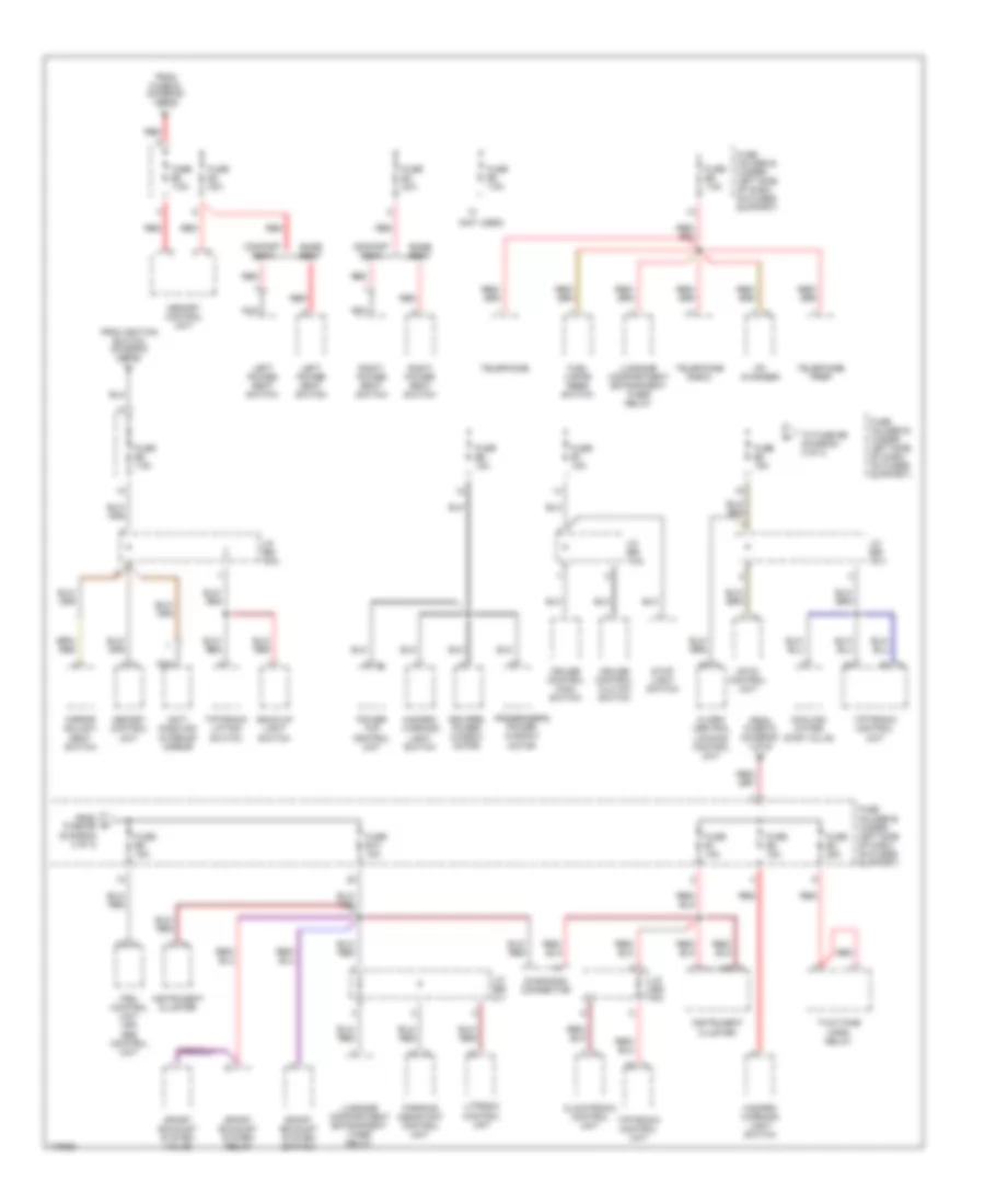 Power Distribution Wiring Diagram 3 of 3 for Porsche Boxster 2003